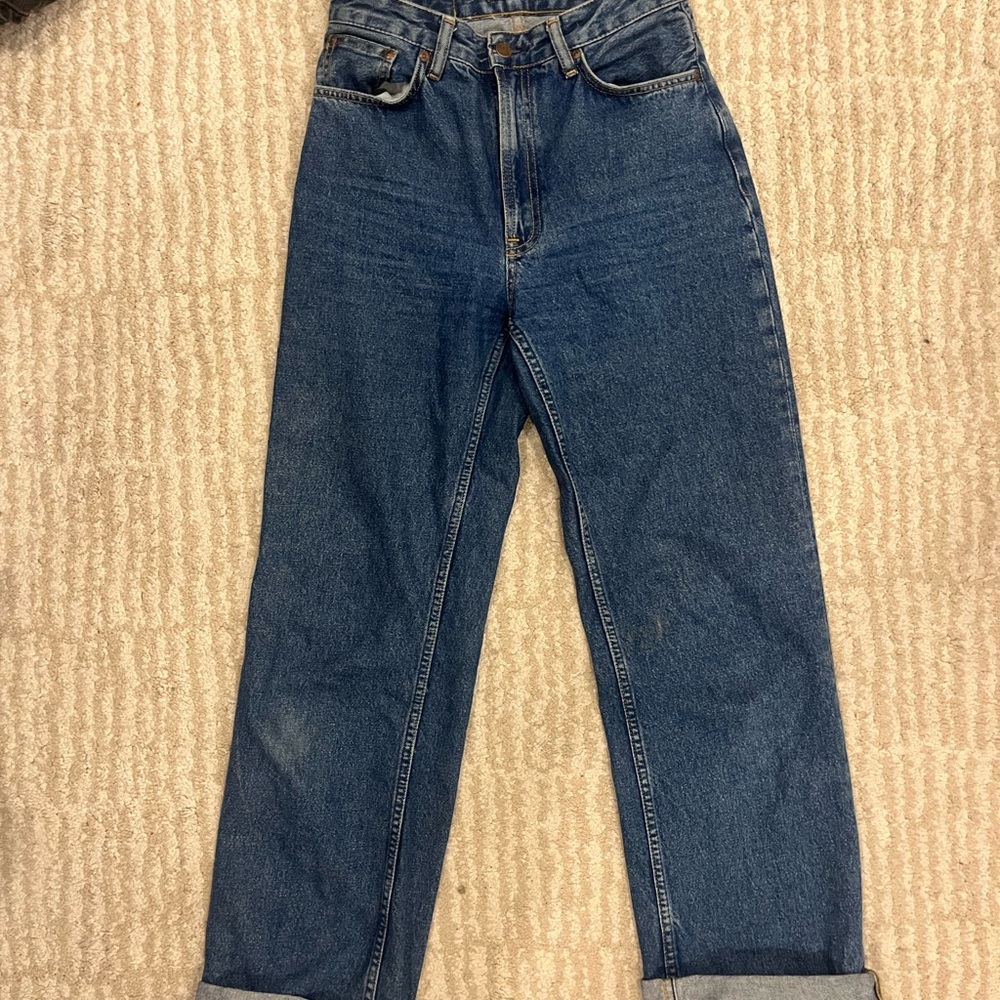 Nudie Jeans Clean Eileen 90s Stone Wash High-Rise Wide Leg